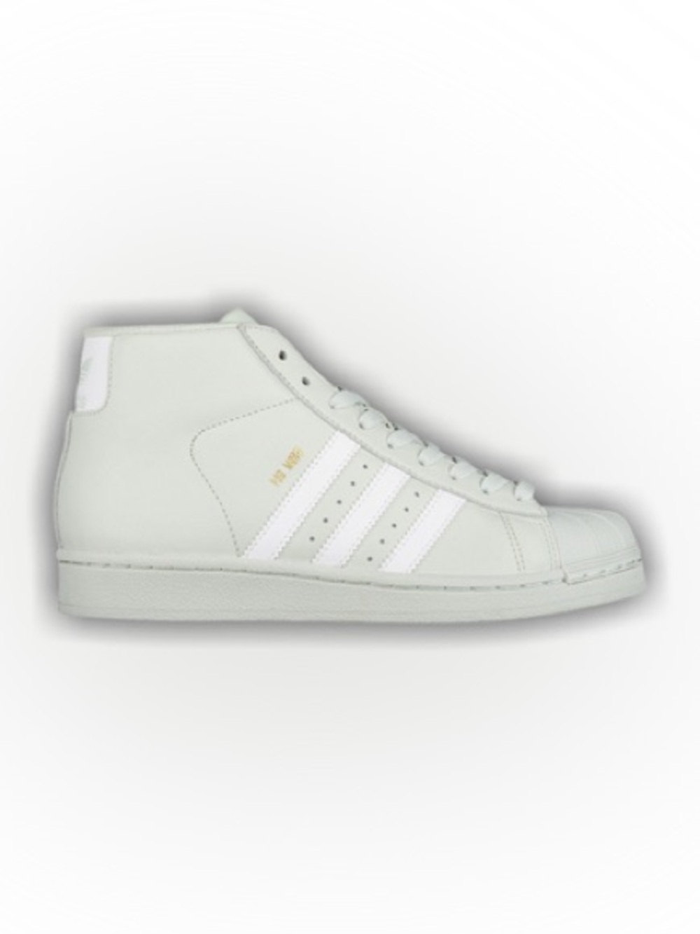 Adidas Pro Model J CQ0622 Linen Green/White/Gold Kids Size 4.5